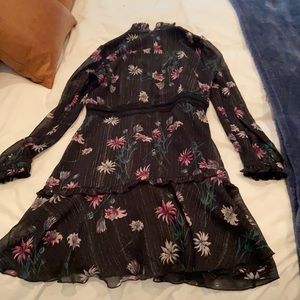 Donna Morgan black floral dress sz 12